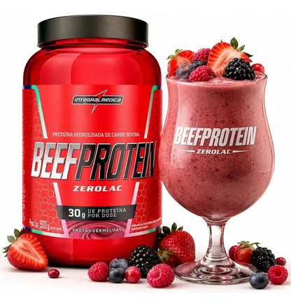 BEEF PROTEIN INTEGRALMEDICA FRUTAS VERMELHAS 900G