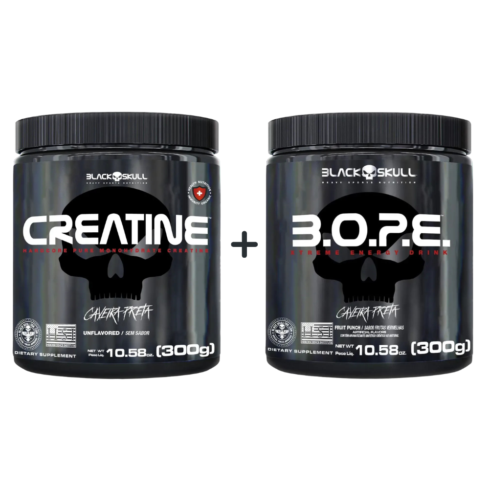 Kit - CREATINA 300G + PRÉ TREINO BOPE 300G
