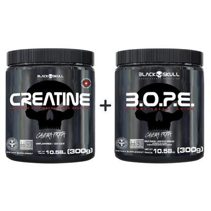 Kit - CREATINA 300G + PRÉ TREINO BOPE 300G