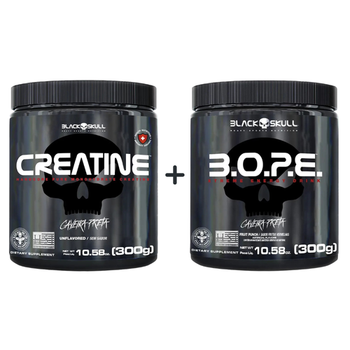 Kit - CREATINA 300G + PRÉ TREINO BOPE 300G