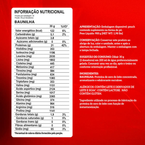 100% WHEY INTEGRALMEDICA 900G
